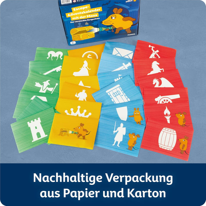 FRANZIS 67169 - Escape Adventskalender mit der Maus - Der versteckte Burgschatz, 24 spannende Rätsel