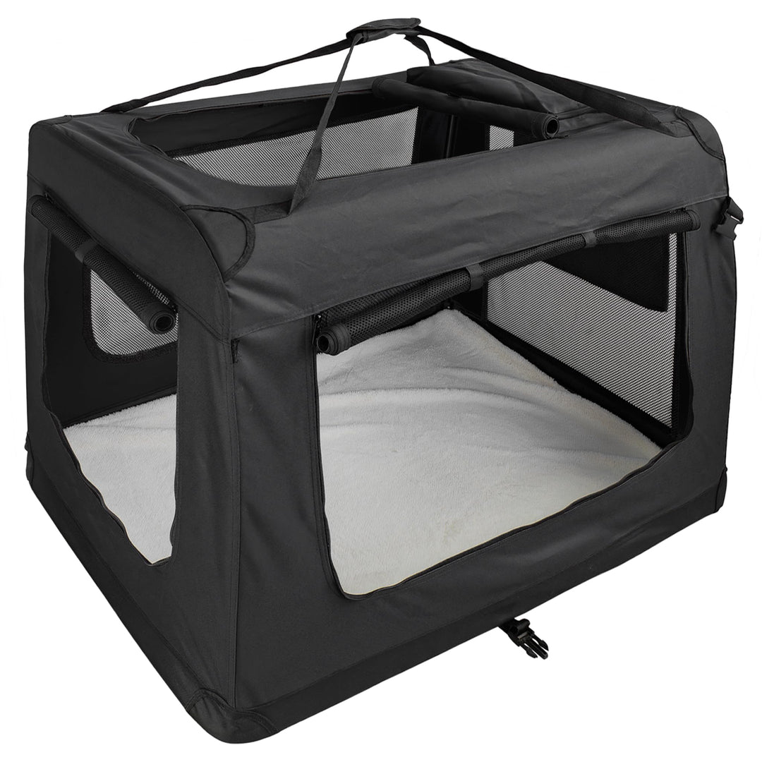 Faltbare Hundebox Transporttasche Transportbox Auto für Katze Hunde Grosse Kleine Box Bag Bed Decke