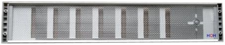 Lüftungsgitter LG 5009 SW Schiebegitter Alu Weiss PVD 500 x90 Zuluft Abluftgitter