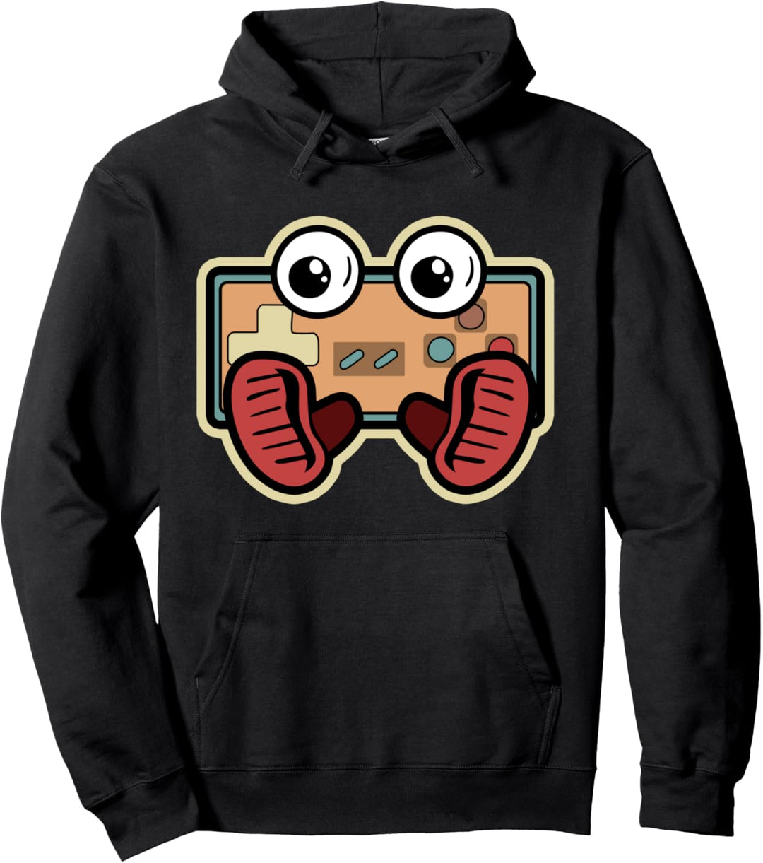 Retro Gaming-Controller Gesicht - Vintage-Gamer Pullover Hoodie