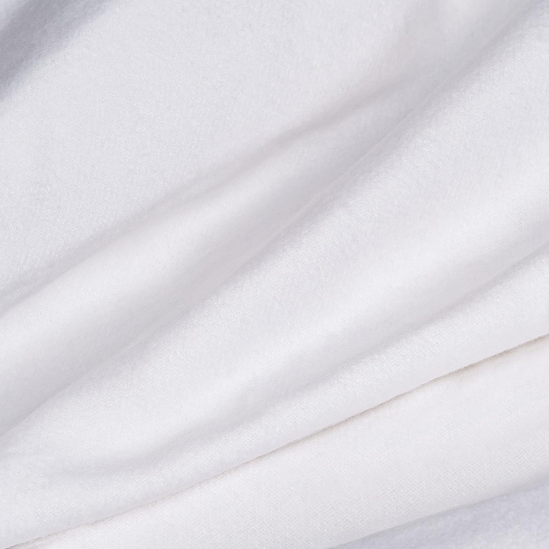 MOON Luxury Molton Spannbetttuch, Matratzenauflage 100% Baumwolle ca. 120x200, ca. 680 g/m² mit Rund
