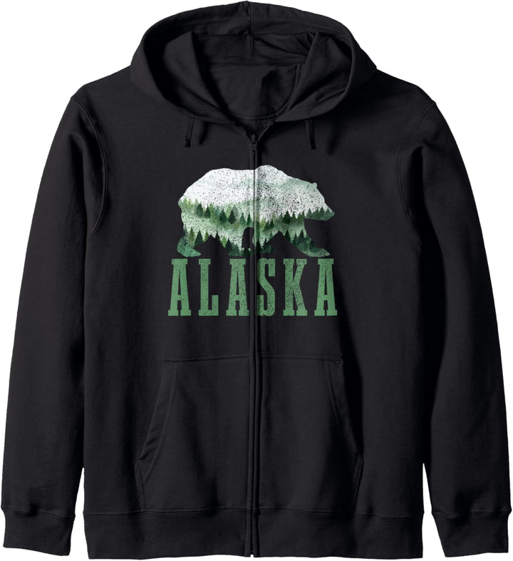 Alaska Grizzly Bär Natur Wandern Camping Wandern Outdoor Kapuzenjacke