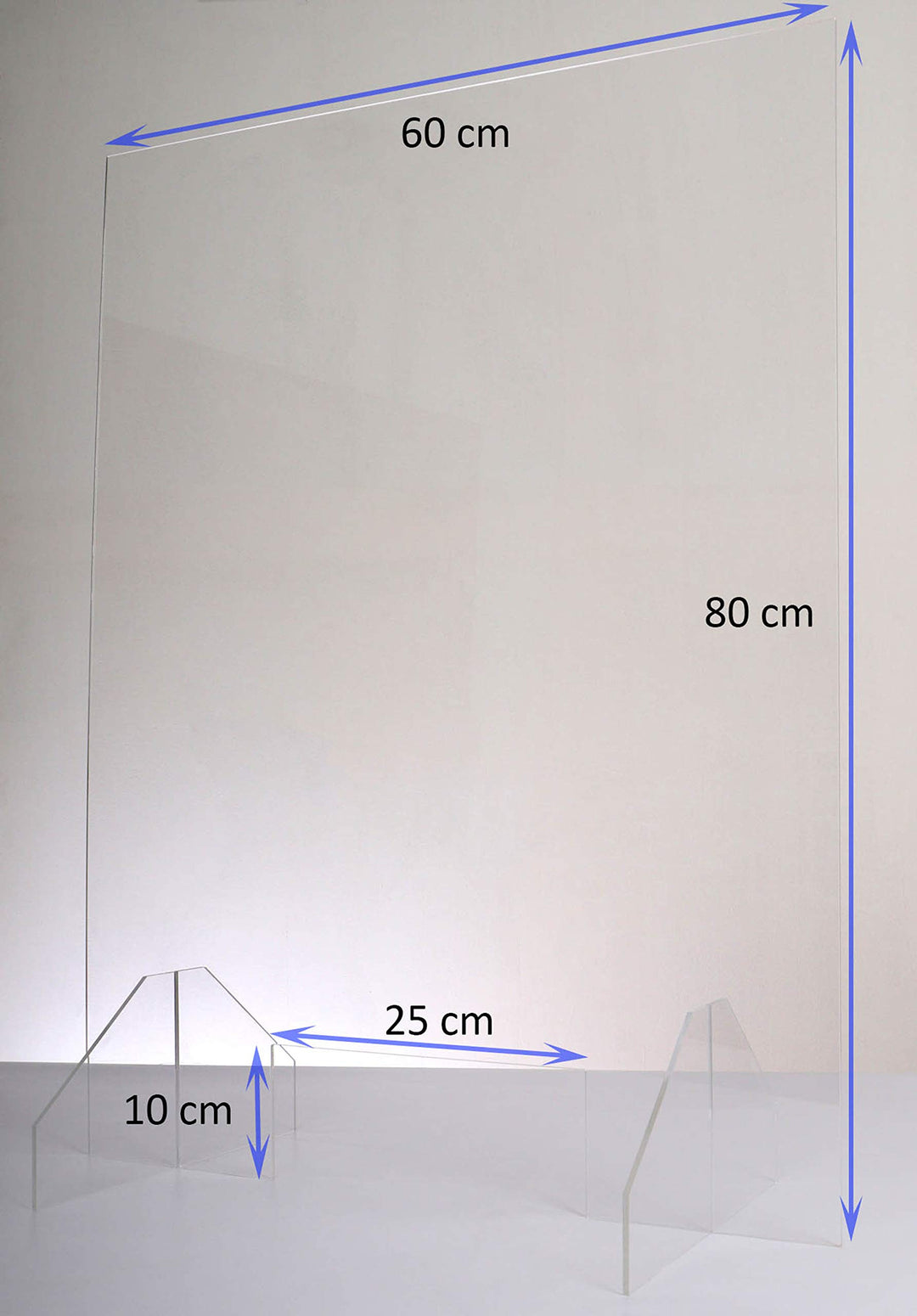 Queence | Hochwertiger Spuckschutz aus Acrylglas | Ideal für Verkaufs-/ und Empfangstresen | Thekena