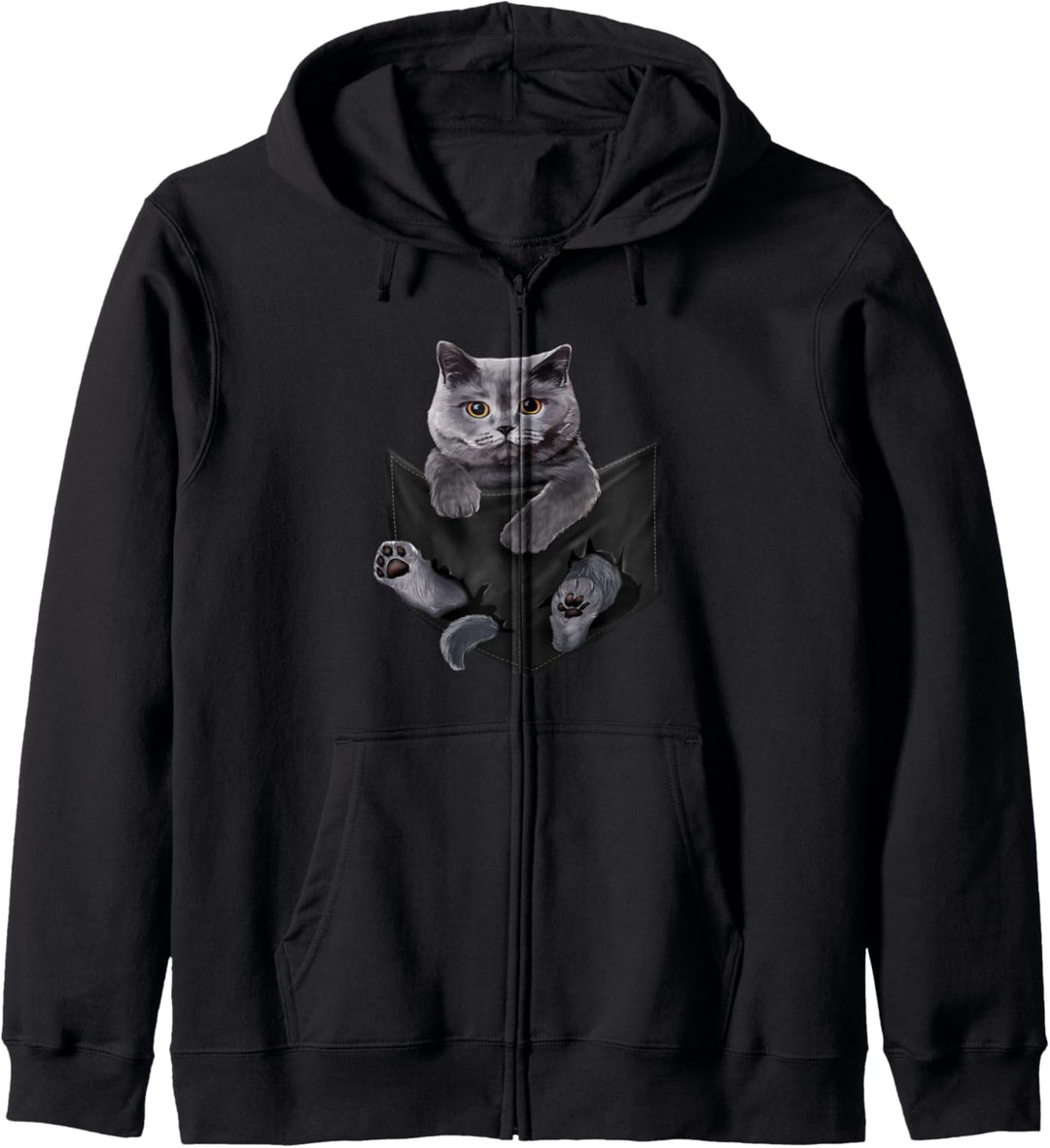 Cat Lovers British Shorthair In Pocket Funny Kitten Kapuzenjacke