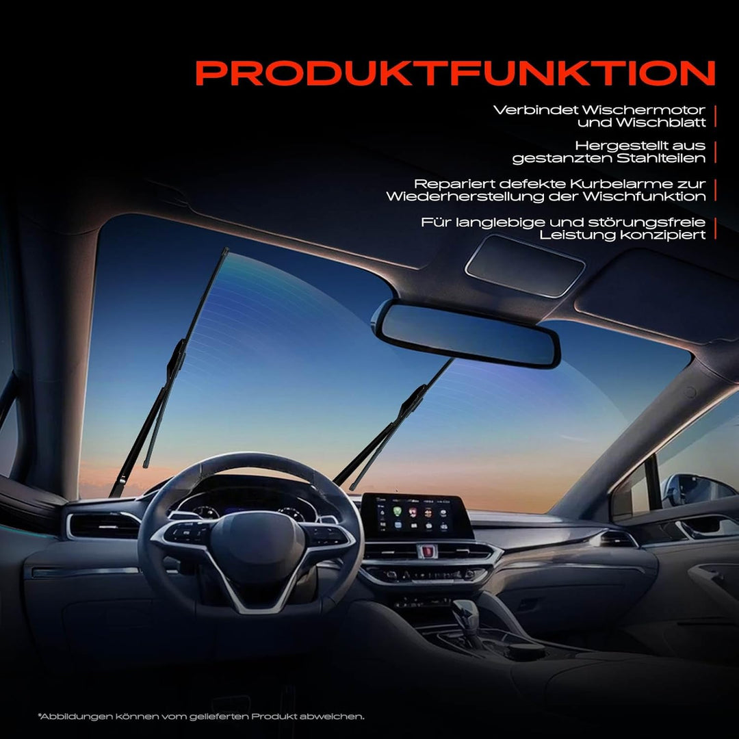 Frankberg 1x Scheibenwischer Wischergestänge ohne Motor für Linkslenker Vorne Links oder Rechts Komp