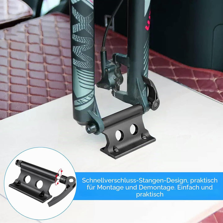 Fahrrad Gabelhalterung mit Schnellspanner Aluminiumlegierung Fahrradgabelhalterung Vorderradgabel Fe