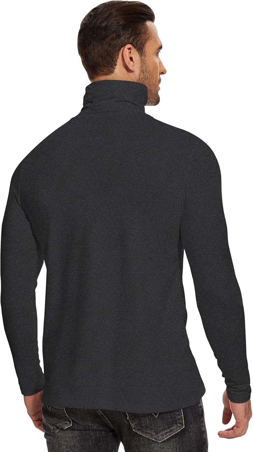 SIHOHAN Herren Rollkragenshirt Basic Rollkragenpullover - Slim fit Langarmshirt Innenfleece Thermoun