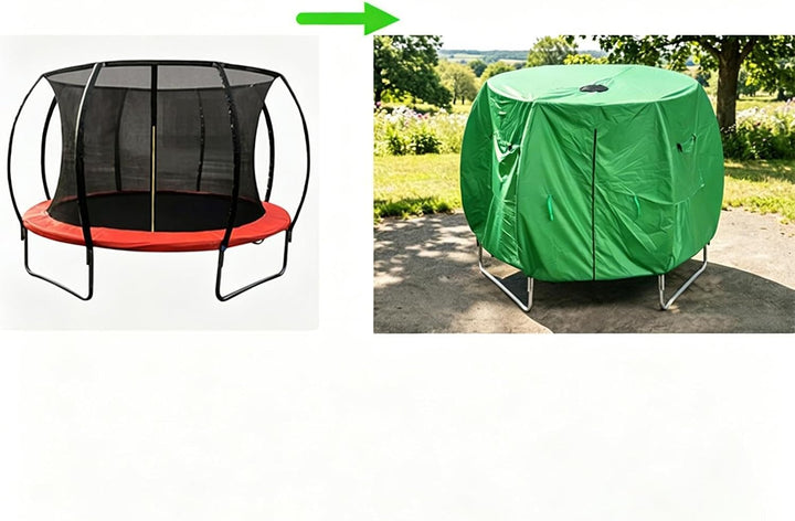 Schutzhülle für Trampolin – Zelt wasserdicht und UV-beständig – Trampolinblende aus Oxford-Gewebe |