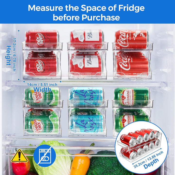 BingoHive Rollen Kühlschrank Organizer Dosenspender Dosenhalter für Getränke Bier Sprudel Soda Staur