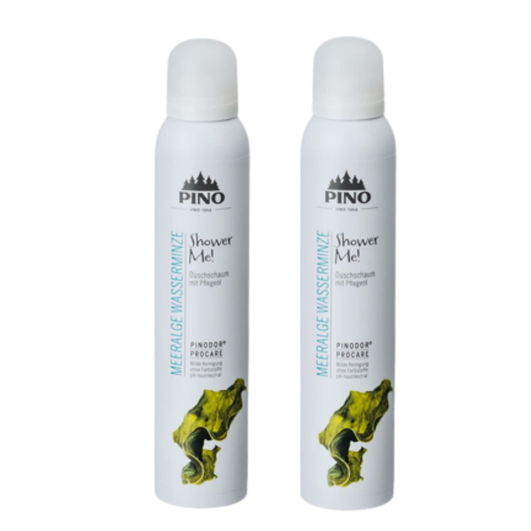 Pino Shower Me Duschschaum Meeralge Wasserminze 2 x 200 ml