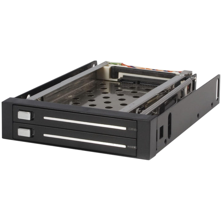 StarTech.com SATA Wechselrahmen 3,5 Zoll trägerlos - Mobiles Festplatten Speicher Rack für 2x 6,4cm