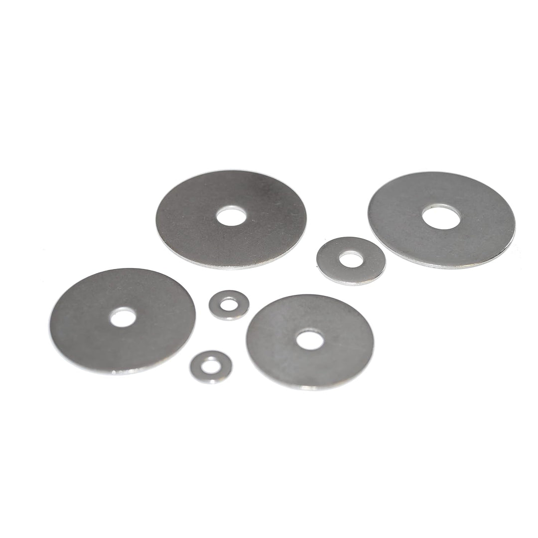 Karosseriescheiben M10 Edelstahl V2A 25 Stück Unterlegscheiben 10,5X55X1,5 mm aus rostfreier Edelsta