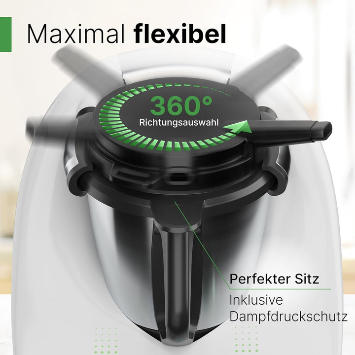 TeigPRO – kompatibel für Thermomix, Teig Pro Messer Dreckschutz, schützt den Thermomix TM6, TM5 Mess