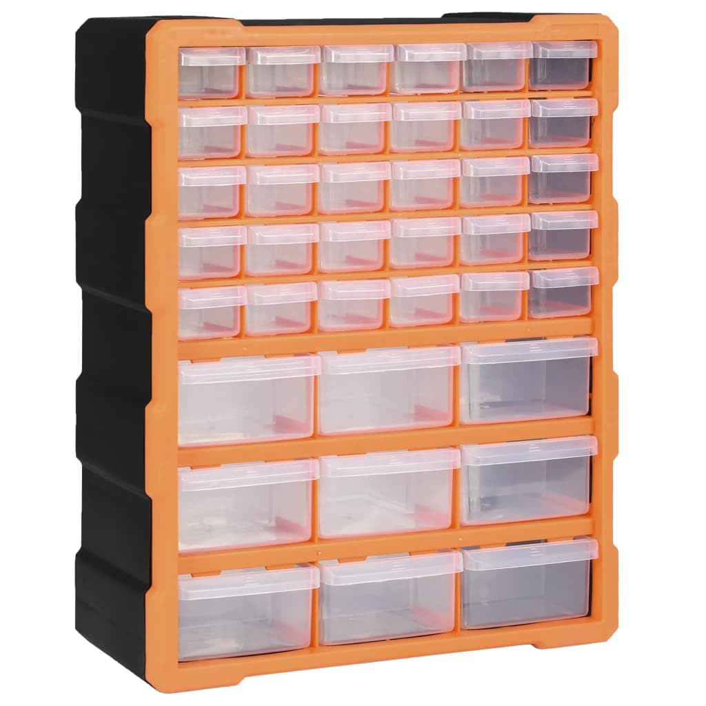 vidaXL Multi-Schubladen Organizer mit 39 Schubladen Sortierkasten Sortimentskoffer Sortimentskasten