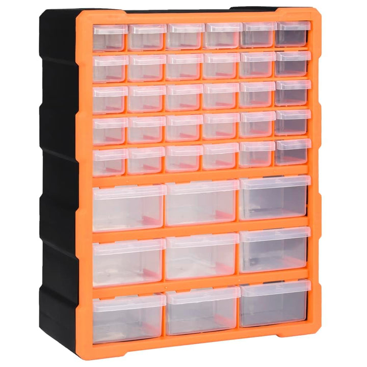 vidaXL Multi-Schubladen Organizer mit 39 Schubladen Sortierkasten Sortimentskoffer Sortimentskasten