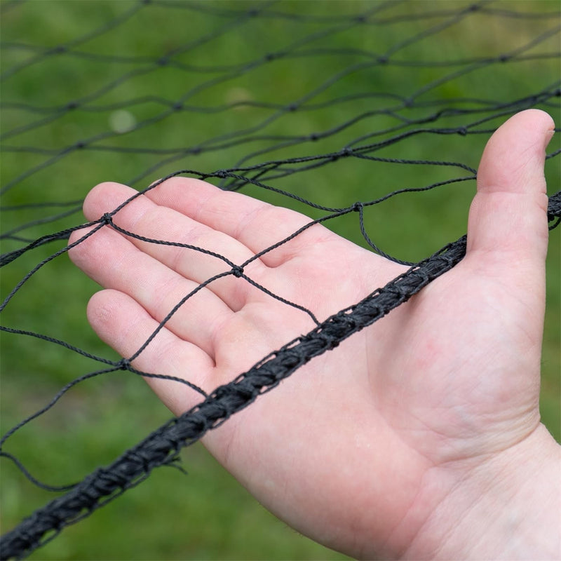 VOSS.farming 5 x 5m Geflügelschutznetz, Abdecknetz, Teichnetz, Vogelschutznetz, schwarz, Volieren Ne