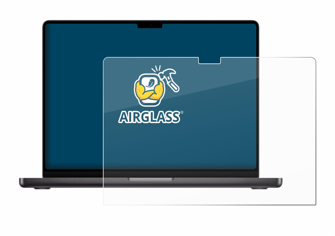 BROTECT Schutzglas für Apple MacBook Pro 16" M5 2026 Schutzfolie Panzer Folie Glas[Extrem Kratzfest