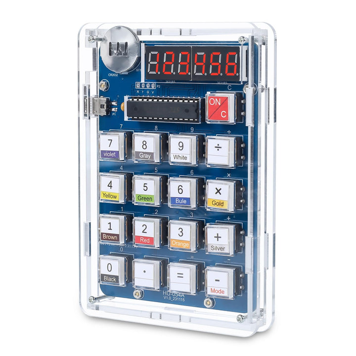 DONGKER DIY Lötübungsset, 6 Ziffern Lötprojekt Kit, DIY Löt Bausatz kit mit Display, Elektronische K