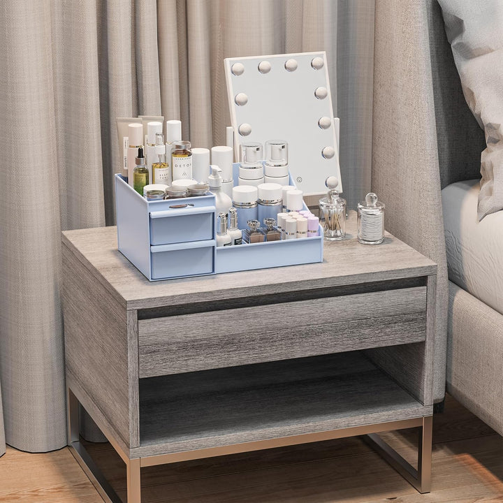 Make Up Kosmetik Organizer mit Schubladen, Makeup Organizer Aufbewahrung Kosmetikbox für Waschtische