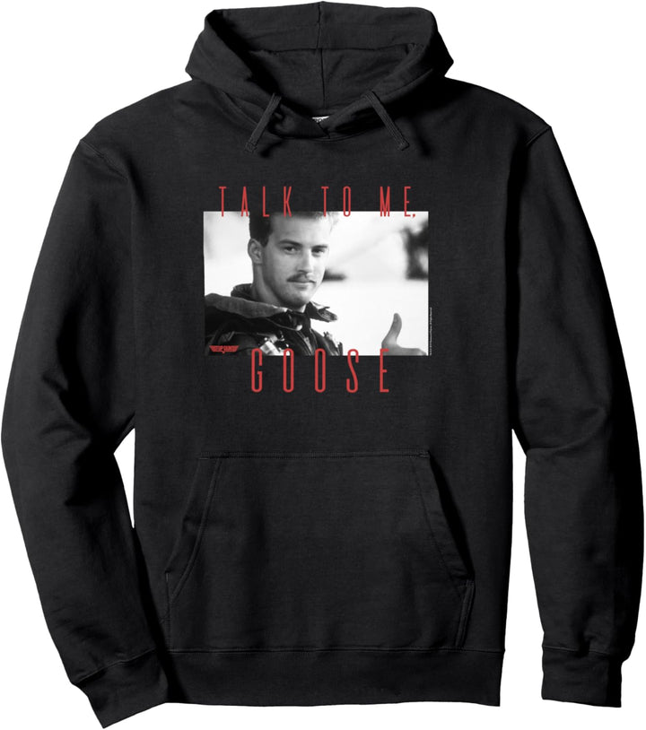 Top Gun Talk To Me Goose Portrait Pullover Hoodie