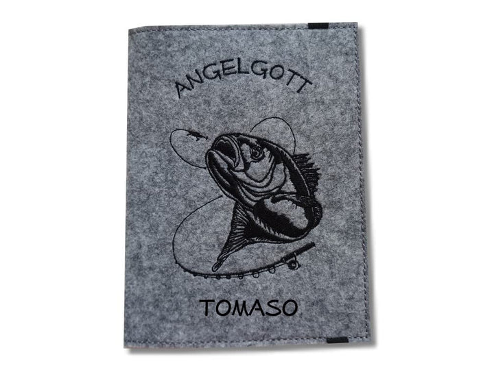 Hülle für den Angelpass/Angelschein personalisierbar *Angelgott*