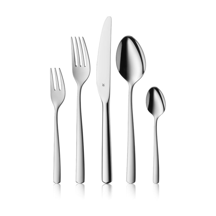 WMF Boston Besteck Set 12 Personen, Essbesteck 60 teilig, Monobloc-Messer, Cromargan Edelstahl polie