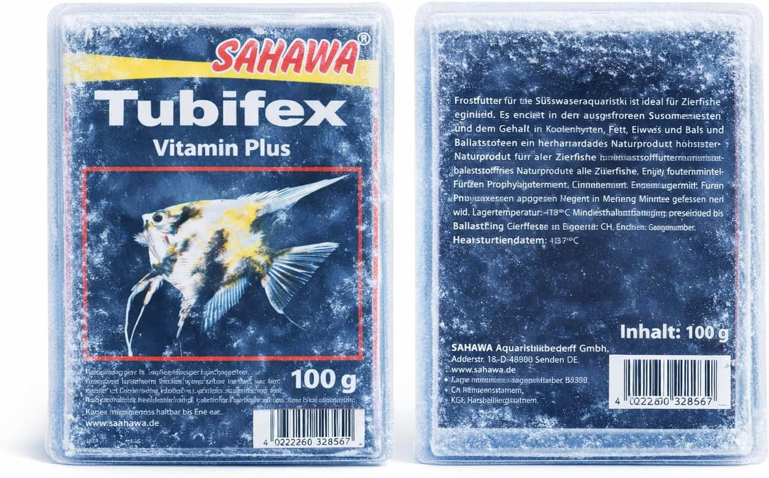 Fischfutter Frostfutter Tubifex 10x100g = 1kg = 1Pack