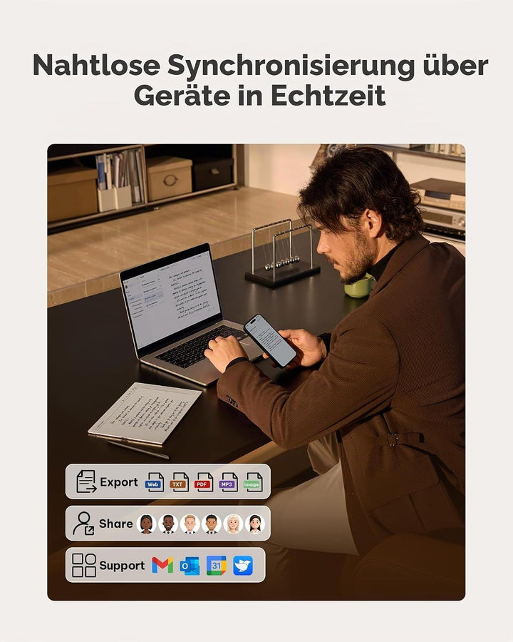 iFLYTEK AINOTE 2 Smart E-Ink Tablet 10,65 Zoll | Ultradünner digitaler Notizblock für Profis | KI-Tr