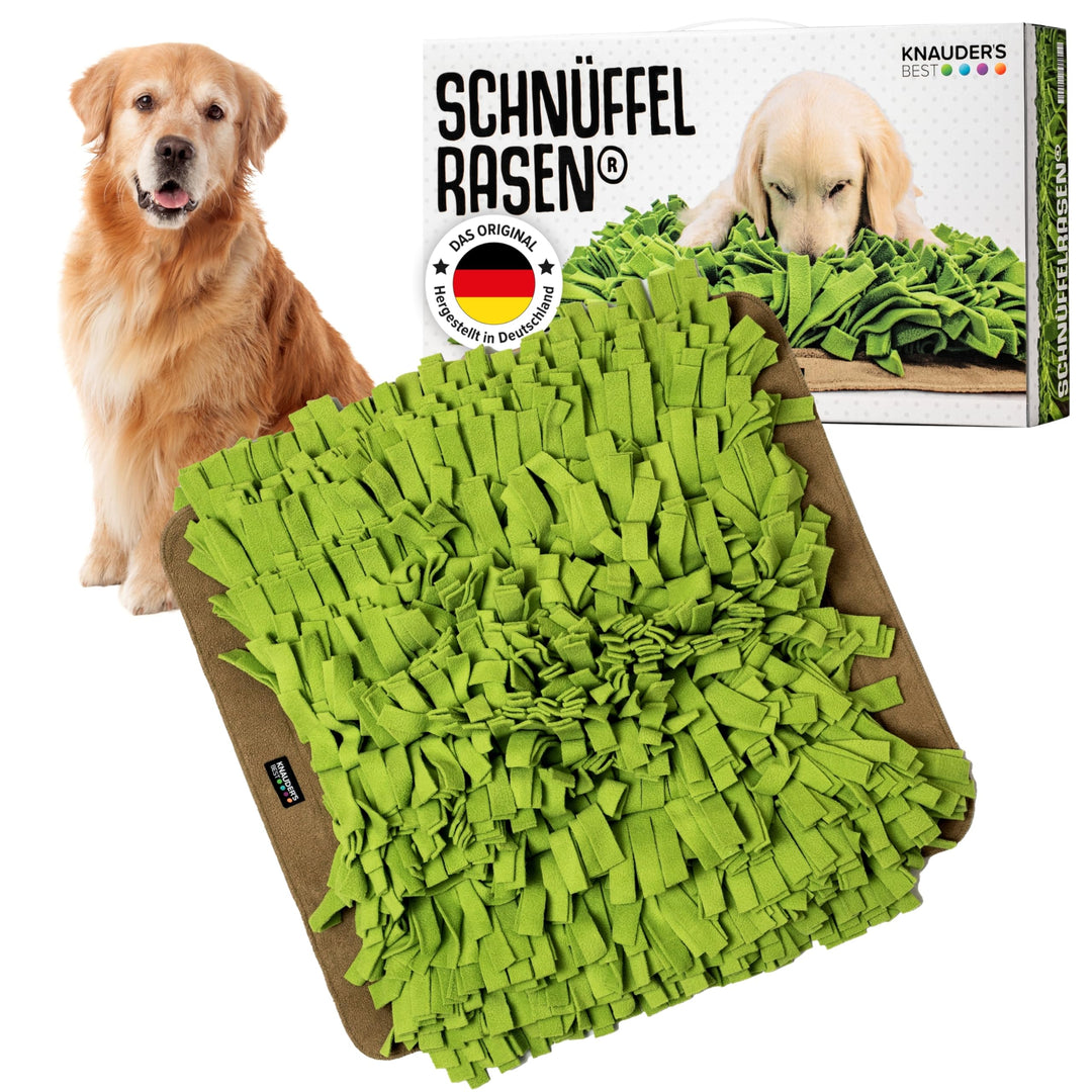 KNAUDER'S Best - Schnüffelteppich für Hunde in 60cm x 60cm - Schnüffelteppich mit mehr als 1.150 Fra