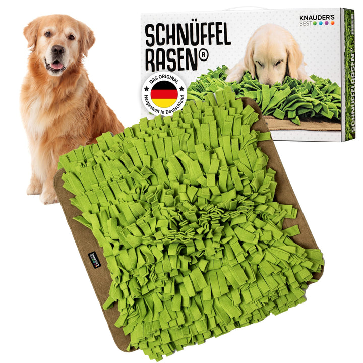 KNAUDER'S Best - Schnüffelteppich für Hunde in 60cm x 60cm - Schnüffelteppich mit mehr als 1.150 Fra