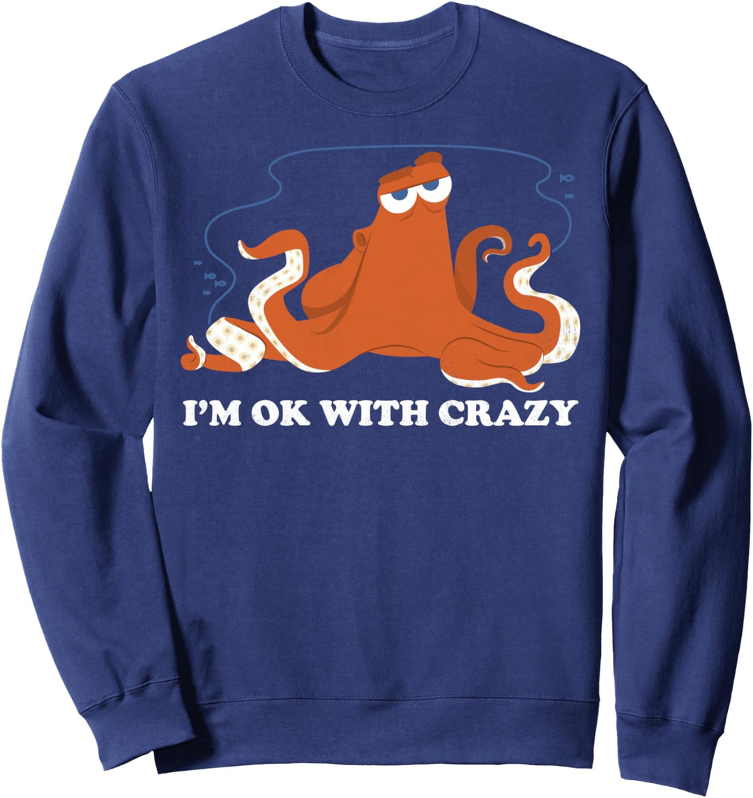 Disney Pixar Finding Dory Hank Bold Okay With Crazy Text Sweatshirt