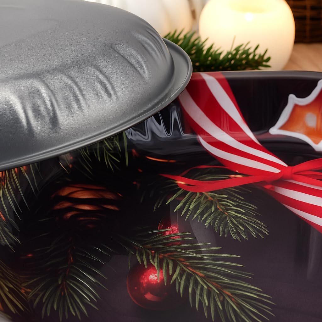 Weihnachtsteller aus Metall - 4 Stück - Weihnachts- oder Nikolaus-Teller mit verschiedenen Motiven f
