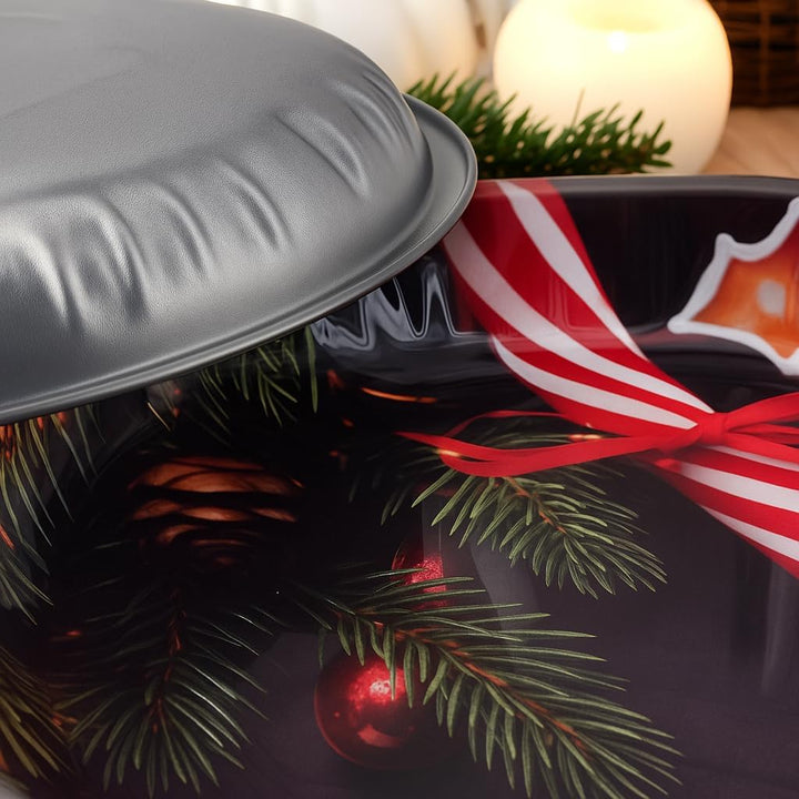 Weihnachtsteller aus Metall - 4 Stück - Weihnachts- oder Nikolaus-Teller mit verschiedenen Motiven f