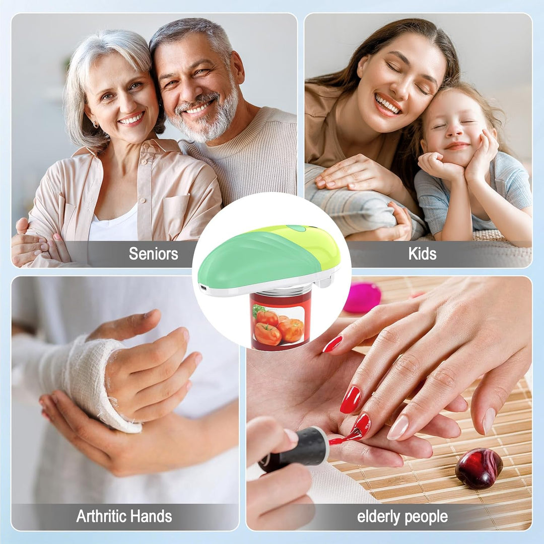 Elektrischer Dosenöffner, Automatischer Dosenöffner mit One-Touch-Bedienung, sicher für alle Dosengr