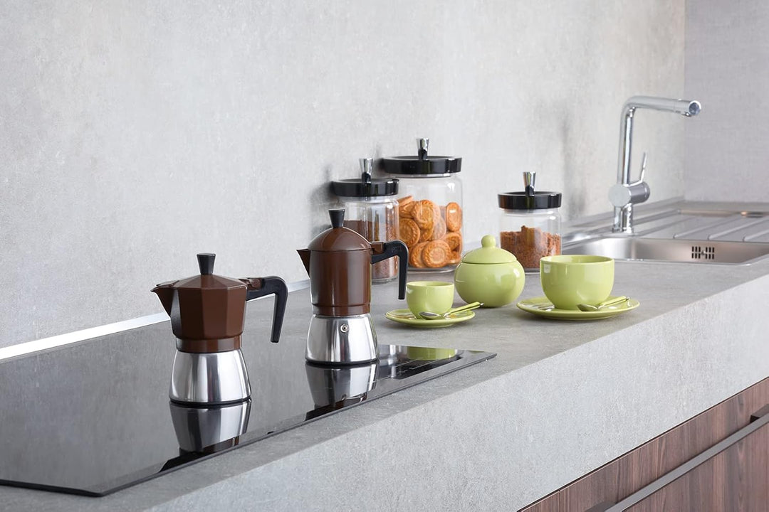 Giannini Espressokocher NINA Induktion, Format 6 Tassen, Aluminium, induktionsgeeignet