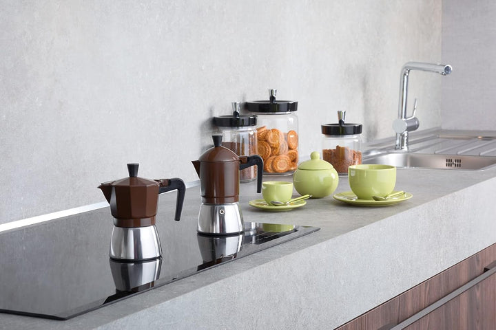Giannini Espressokocher NINA Induktion, Format 6 Tassen, Aluminium, induktionsgeeignet