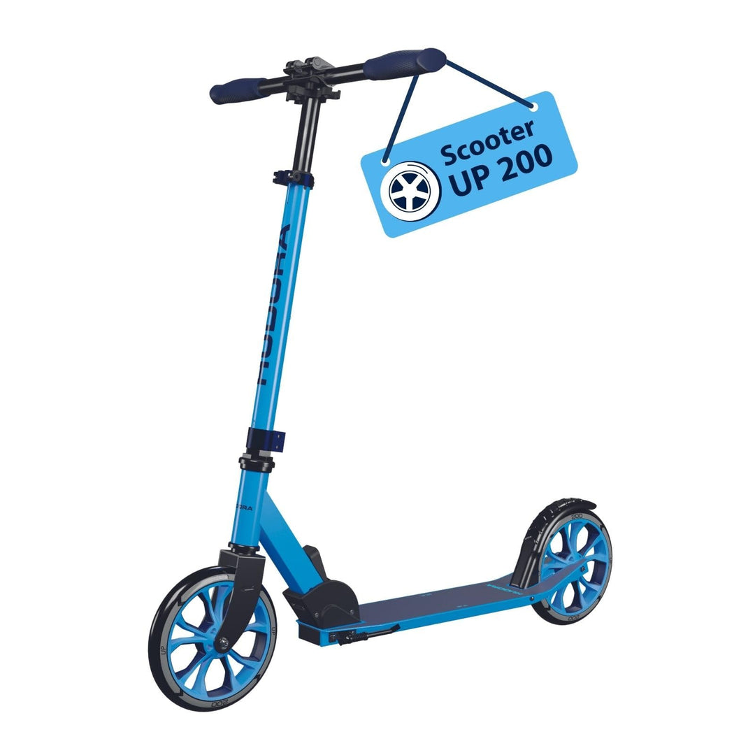 HUDORA Scooter Up 200 - Geräuscharmer Aluminium-Roller für bis zu 100kg - Höhenverstellbarer &amp; zusam