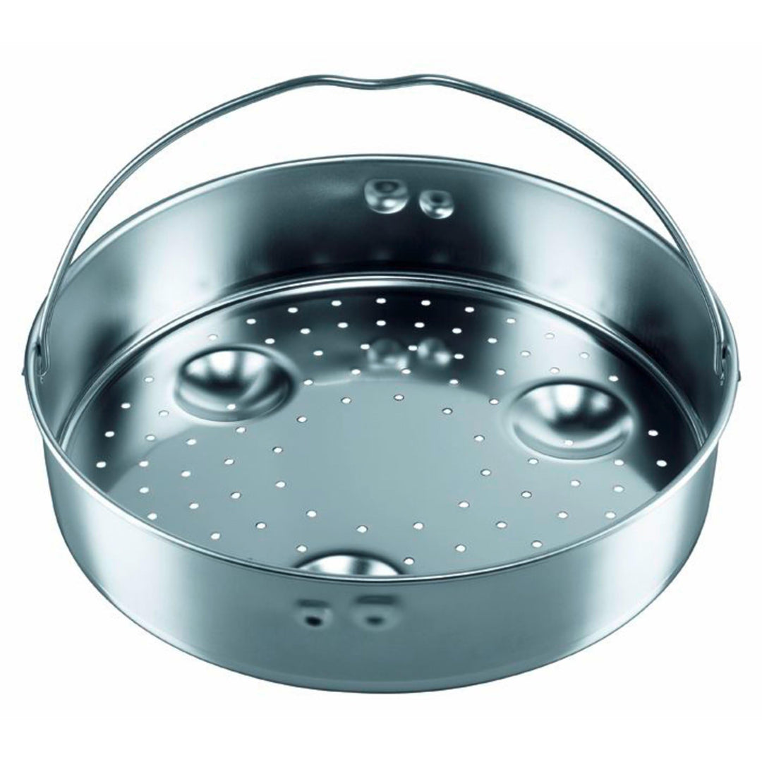 Silit Sicomatic Schnellkochtopf Dampfgarer Einsatz, Edelstahl Dünsteinsatz 5,5 cm, gelocht, für Schn