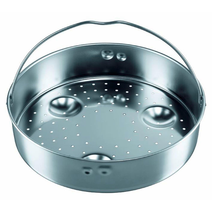Silit Sicomatic Schnellkochtopf Dampfgarer Einsatz, Edelstahl Dünsteinsatz 5,5 cm, gelocht, für Schn