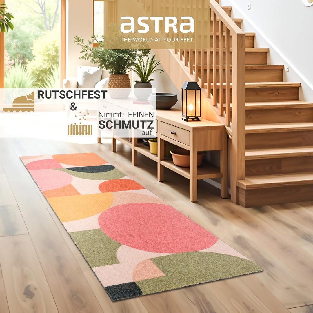 Astra rutschfeste Küchenläufer innen - Grafik bunt 50 x 150 cm Läufer - Wohnraum Fussmatte Design -