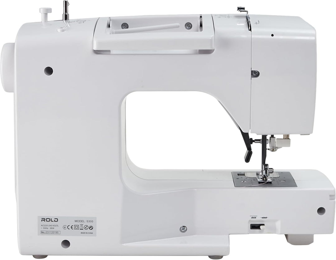 Rold S300 Computer Nähmaschine mit Anschiebetisch | 190 Nähstiche zum Nähen aller Arten von Stoffen.