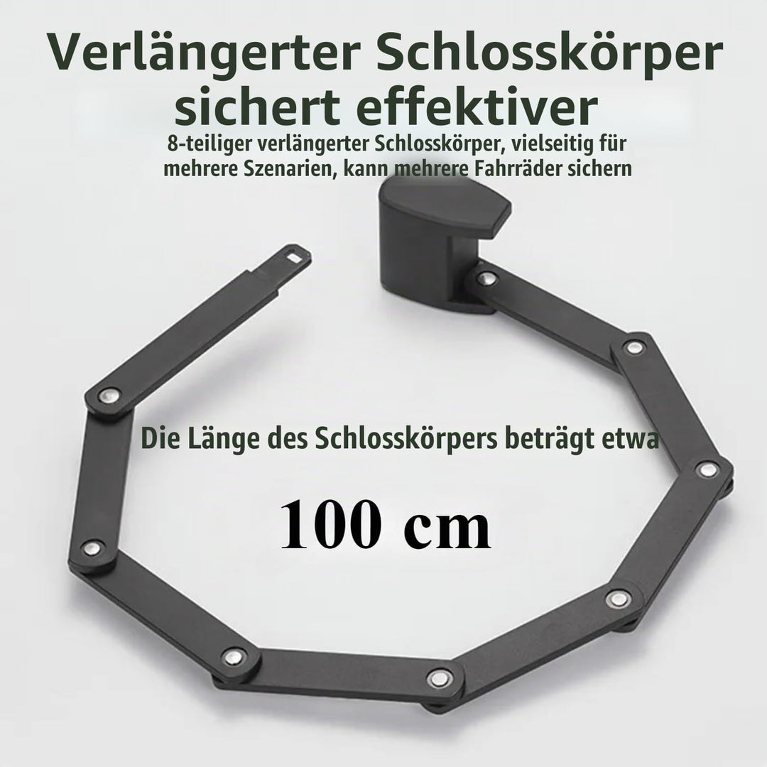 Fahrradschloss Fingerabdruck, Faltschloss Fahrrad, Elektronisches Kabelschloss, Smartes Klappbares F
