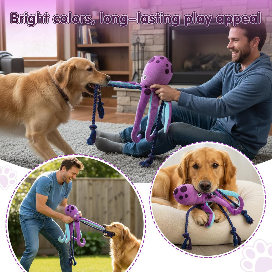 Baumwollseil interaktives Spielzeug kein stopfendes Crinkle-Plüsch-Hundespielzeug Hunde-Quietschspie