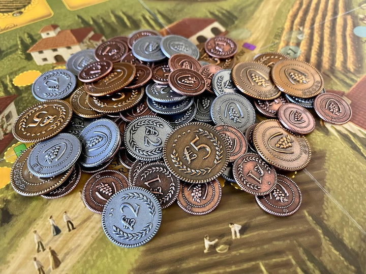 Stonemaier Games 304 - Viticulture Metal Lira Coins