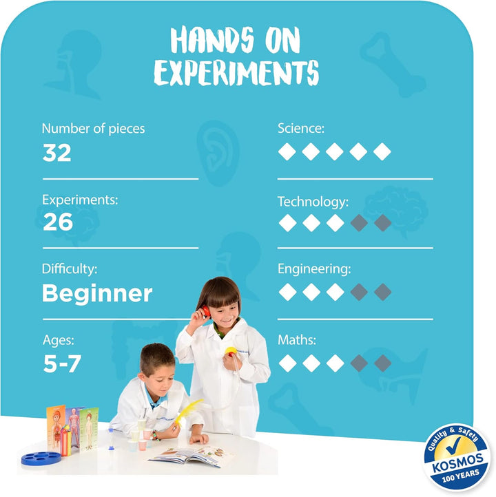 Thames & Kosmos - Kids First: First Human Body - Beginner Educational Science & Anatomy Kit - Fun fo