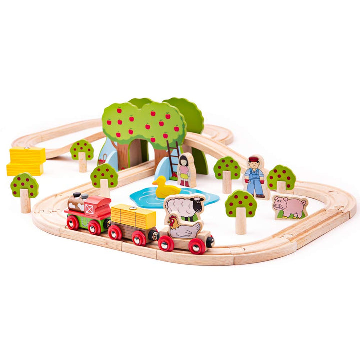 Bigjigs Rail Bauernhof-Eisenbahnset