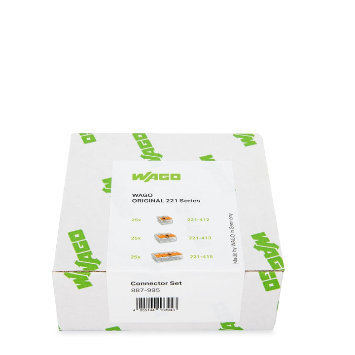 WAGO Quick Connect 221 Verbindungsklemmen Set mit Hebel 221-412, 221-413, 221-415 | Kabelverbinder i