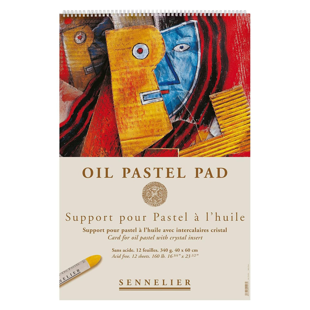 SENNELIER 10-136763 Oil Color Pastellblock, Weiss/opulenter Garten, 15.75" x 23.5", 15.75" x 23.5"