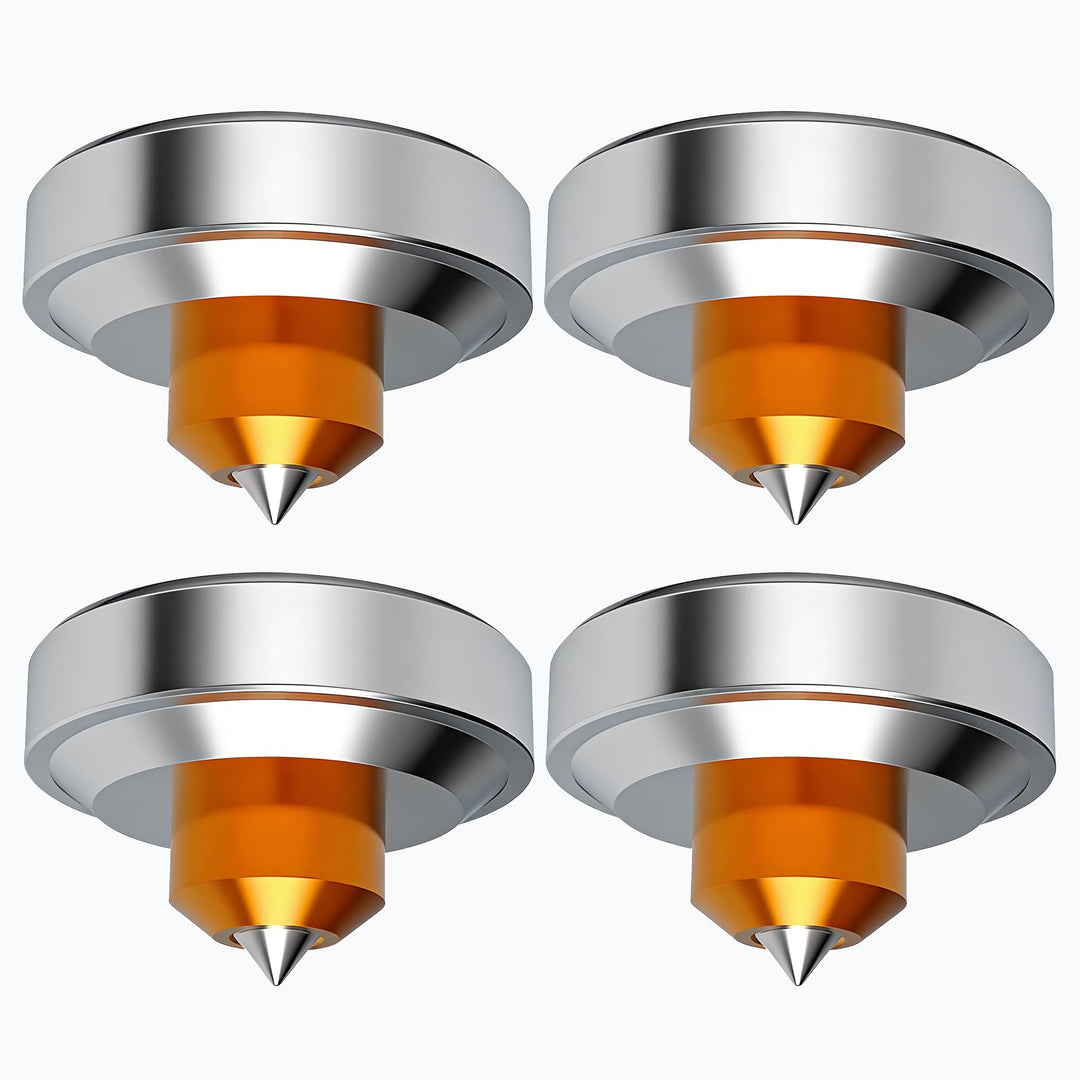 Monosaudio 4xHiFi Lautsprecher Spikes M4 Isolationsständerfüsse Absorber Füsse Aluminium Lautspreche