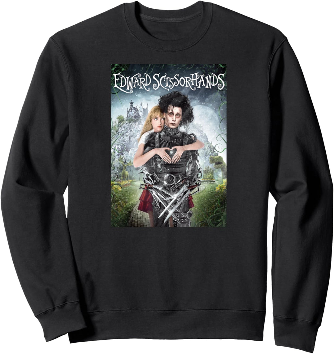Tim Burton’s Edward Scissorhands Edward and Kim Movie Poster Sweatshirt
